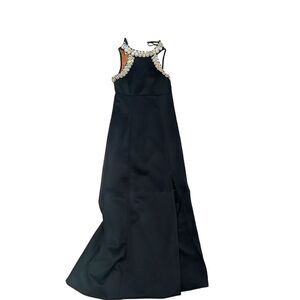 🛍️Black and Diamond Winter  Formal Prom  Dress with adjustable Train